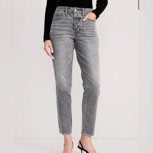 NWT High-Waisted Straight Ankle Jeans